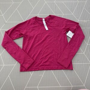 NEW Lululemon Swiftly‎ Tech Long Sleeve 2.0 *Race Size 10 PSNT Pink LW3HHIS